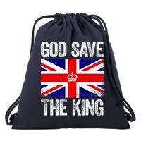 God Save The King Charles III Tee UK Flag Top King Charles Drawstring Bag