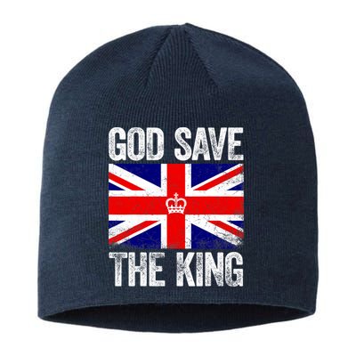 God Save The King Charles III Tee UK Flag Top King Charles Sustainable Beanie