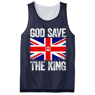 God Save The King Charles III Tee UK Flag Top King Charles Mesh Reversible Basketball Jersey Tank