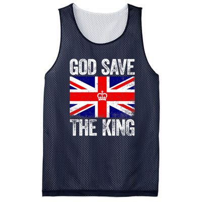 God Save The King Charles III Tee UK Flag Top King Charles Mesh Reversible Basketball Jersey Tank