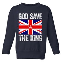 God Save The King Charles III Tee UK Flag Top King Charles Toddler Sweatshirt