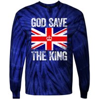 God Save The King Charles III Tee UK Flag Top King Charles Tie-Dye Long Sleeve Shirt