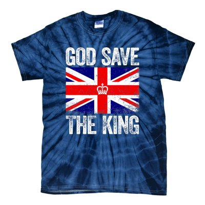 God Save The King Charles III Tee UK Flag Top King Charles Tie-Dye T-Shirt