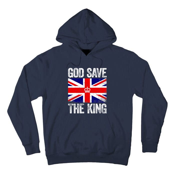 God Save The King Charles III Tee UK Flag Top King Charles Tall Hoodie