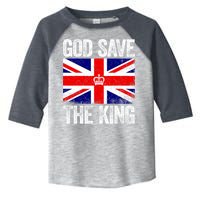 God Save The King Charles III Tee UK Flag Top King Charles Toddler Fine Jersey T-Shirt