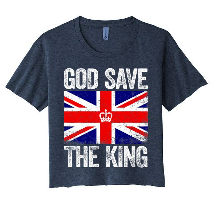 God Save The King Charles III Tee UK Flag Top King Charles Crop Top