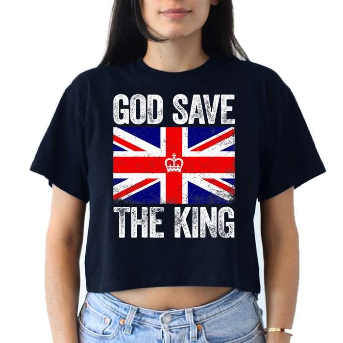 God Save The King Charles III Tee UK Flag Top King Charles Crop Top