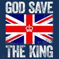 God Save The King Charles III Tee UK Flag Top King Charles Womens T-Shirt