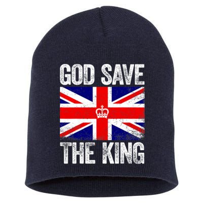 God Save The King Charles III Tee UK Flag Top King Charles Short Acrylic Beanie
