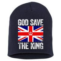 God Save The King Charles III Tee UK Flag Top King Charles Short Acrylic Beanie