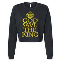God Save The King King Charles III Apparel Cropped Pullover Crew