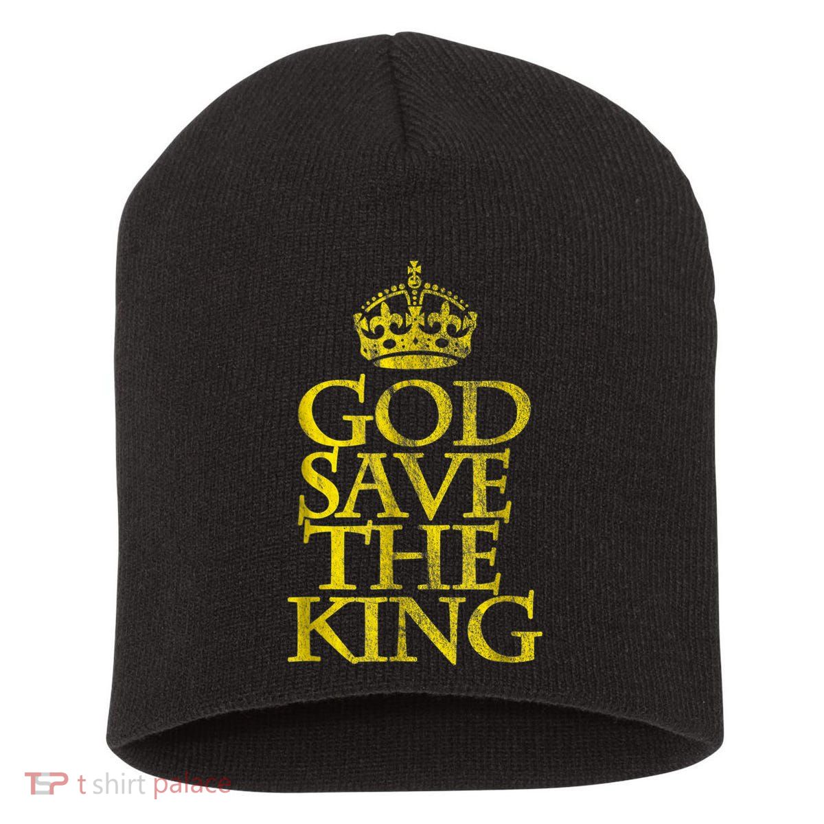 God Save The King King Charles III Apparel Short Acrylic Beanie