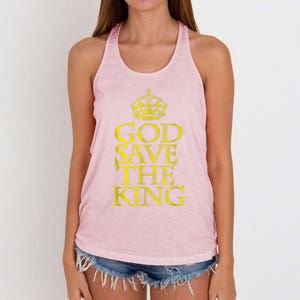 God Save The King King Charles III Apparel Women's Knotted Racerback Tank