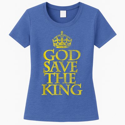 God Save The King King Charles III Apparel Womens T-Shirt