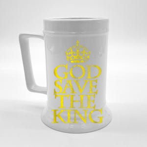 God Save The King King Charles III Apparel Beer Stein