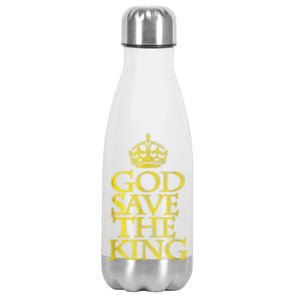 God Save The King King Charles III Apparel Stainless Steel Insulated Water Bottle