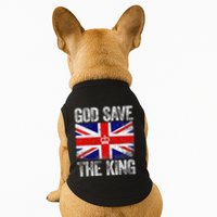God Save The King Charles III Tee UK Flag Top King Charles Doggie Tank