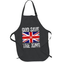 God Save The King Charles III Tee UK Flag Top King Charles Apron