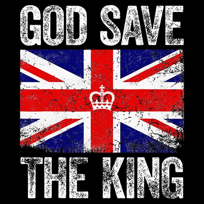 God Save The King Charles III Tee UK Flag Top King Charles Apron