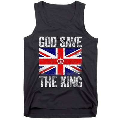 God Save The King Charles III Tee UK Flag Top King Charles Tank Top