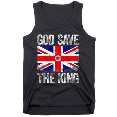 God Save The King Charles III Tee UK Flag Top King Charles Tank Top