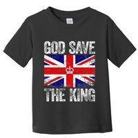 God Save The King Charles III Tee UK Flag Top King Charles Toddler T-Shirt