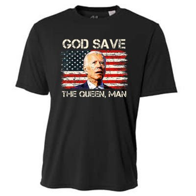 God Save The Queen Man Funny Joe Biden Cooling Performance Crew T-Shirt