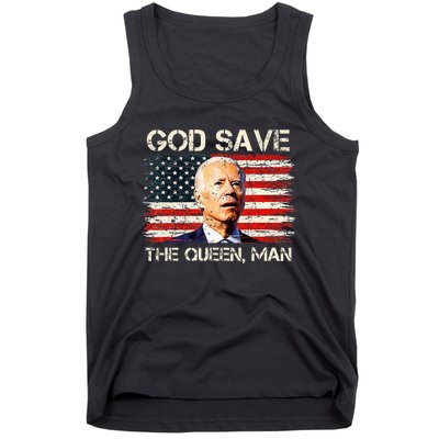 God Save The Queen Man Funny Joe Biden Tank Top