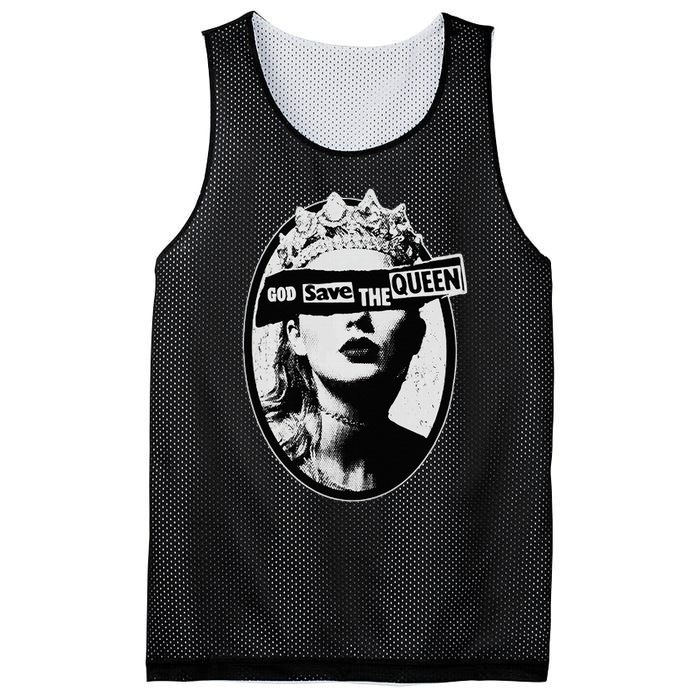 God Save The Queen Mesh Reversible Basketball Jersey Tank