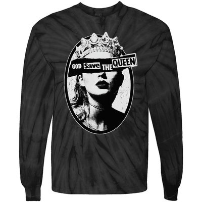 God Save The Queen Tie-Dye Long Sleeve Shirt