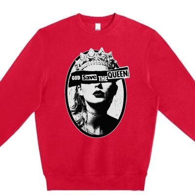 God Save The Queen Premium Crewneck Sweatshirt