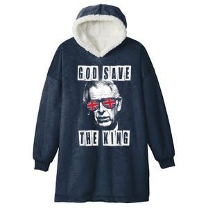 God Save The King. Kings Coronation. Union Jack Charles Hooded Wearable Blanket