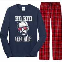 God Save The King. Kings Coronation. Union Jack Charles Long Sleeve Pajama Set