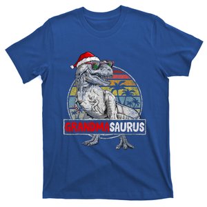 Grandma Saurus T Rex Dinosaur Christmas Family Matching Xmas Gift T-Shirt