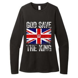 God Save The King Charles Iii. Uk Flag Top King Charles Womens CVC Long Sleeve Shirt