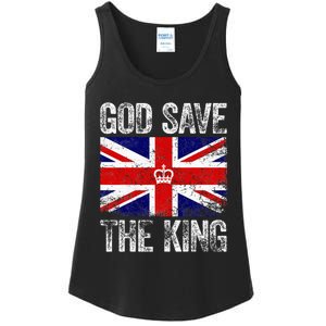 God Save The King Charles Iii. Uk Flag Top King Charles Ladies Essential Tank