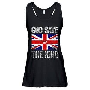 God Save The King Charles Iii. Uk Flag Top King Charles Ladies Essential Flowy Tank