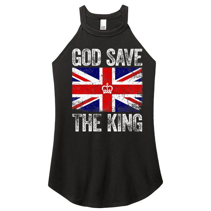 God Save The King Charles Iii. Uk Flag Top King Charles Women's Perfect Tri Rocker Tank