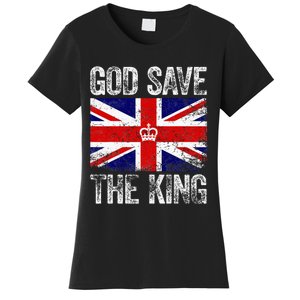 God Save The King Charles Iii. Uk Flag Top King Charles Women's T-Shirt