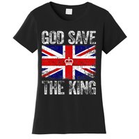 God Save The King Charles Iii. Uk Flag Top King Charles Women's T-Shirt