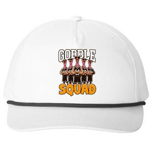 Gobble Squad Turkey Thanksgiving Team Great Gift Snapback Five-Panel Rope Hat