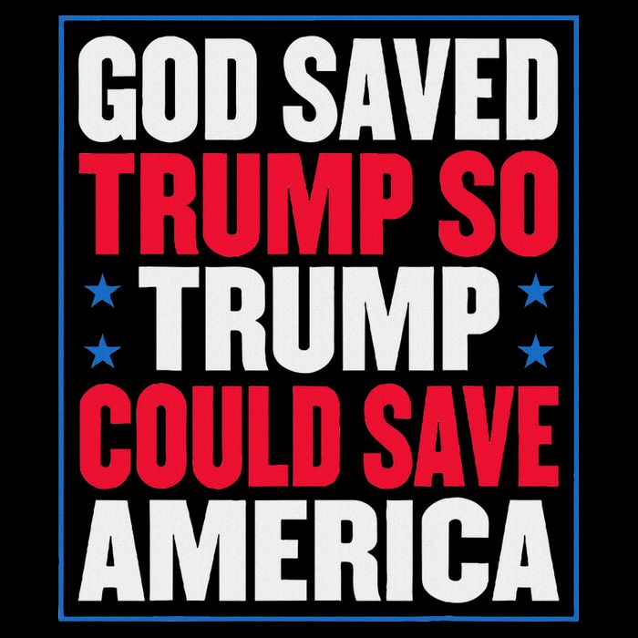 God Saved Trump So Trump Could Save America Women's V-Neck T-Shirt