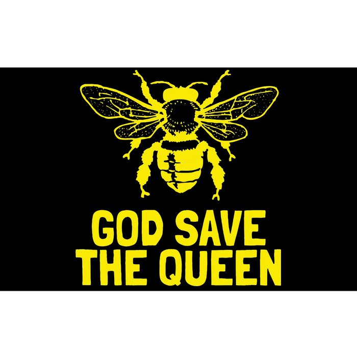 God Save The Queen Honey Bee Beekeeping Naturalist Bumper Sticker