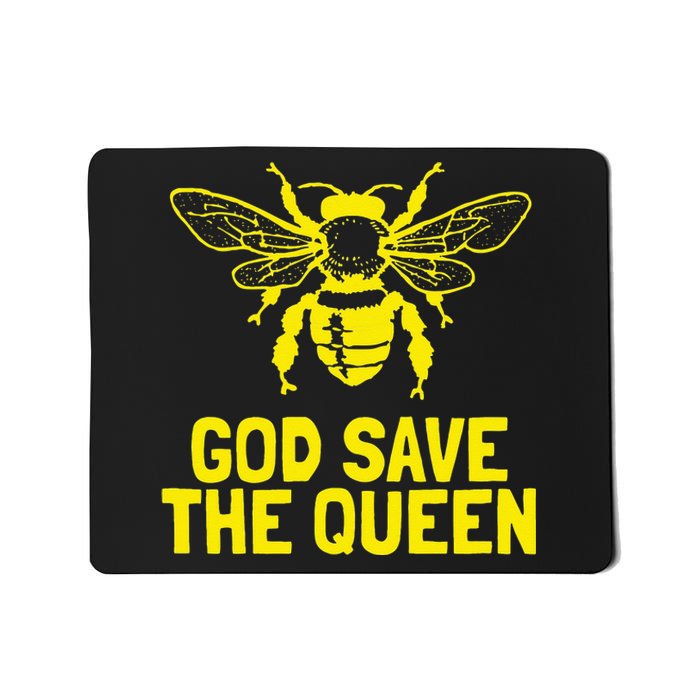 God Save The Queen Honey Bee Beekeeping Naturalist Mousepad