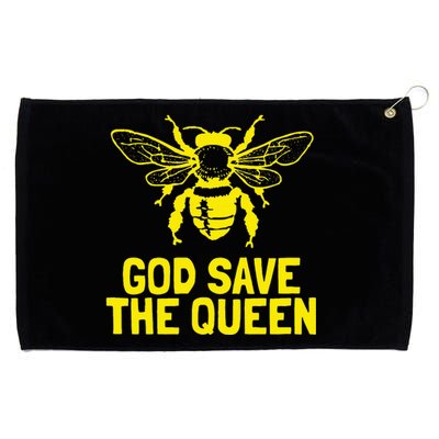 God Save The Queen Honey Bee Beekeeping Naturalist Grommeted Golf Towel