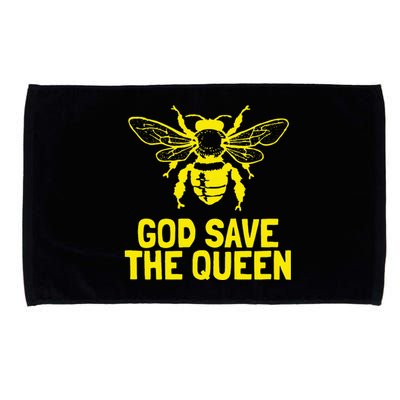 God Save The Queen Honey Bee Beekeeping Naturalist Microfiber Hand Towel