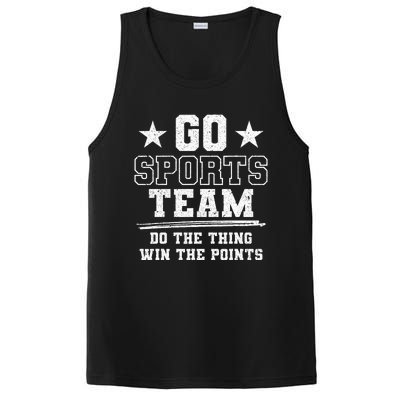 Go Sport Team Fan Funny Game Cheer Football Lover Team Mom PosiCharge Competitor Tank