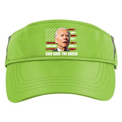 God Save The Queen Man Funny Joe Biden Shirts Adult Drive Performance Visor