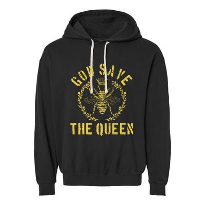 God Save The Queen Bee Queen Bee Garment-Dyed Fleece Hoodie