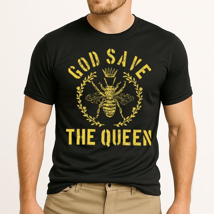 God Save The Queen Bee Queen Bee Cooling Performance Crew T-Shirt